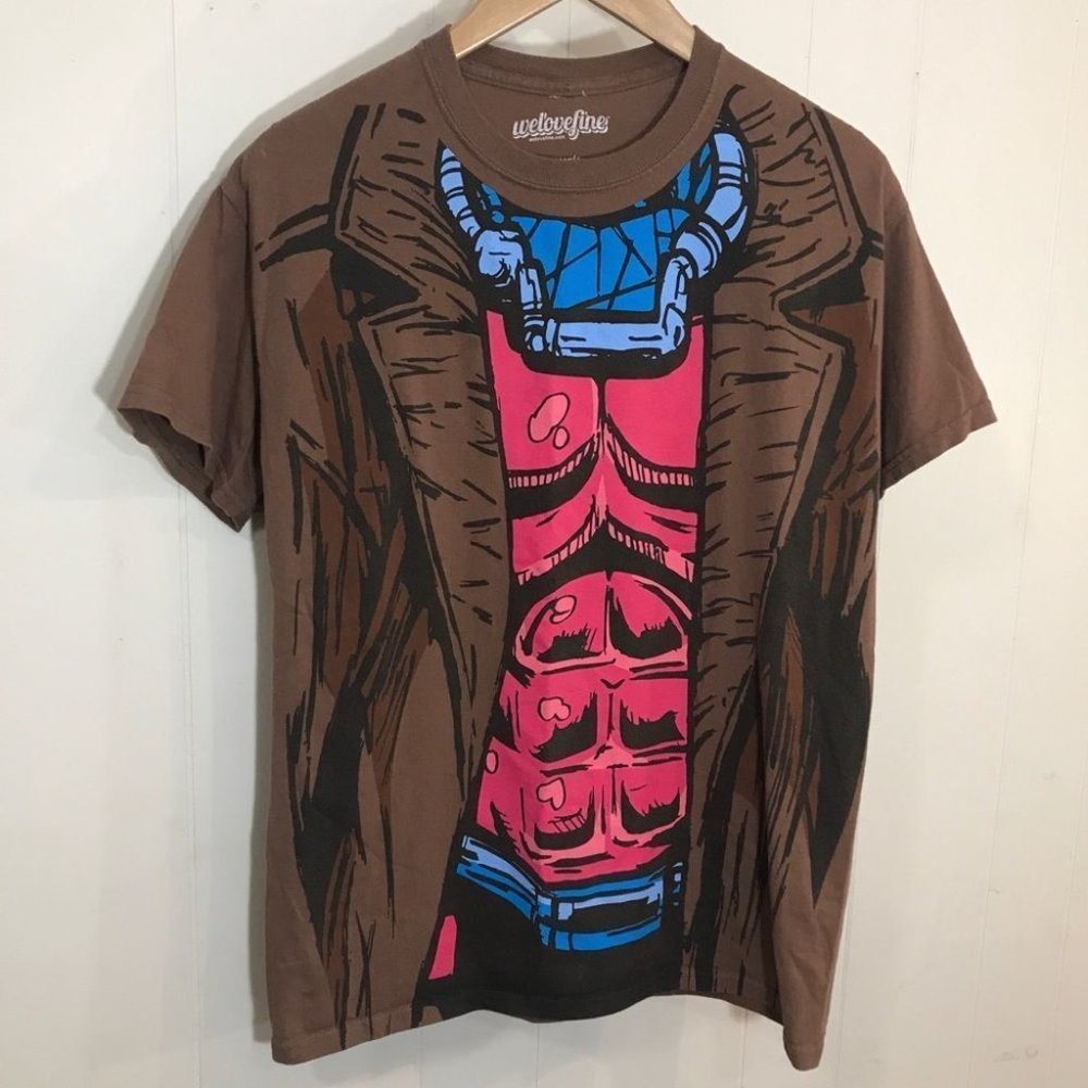 Marvel Brown Gambit Xmen Graphic Tee